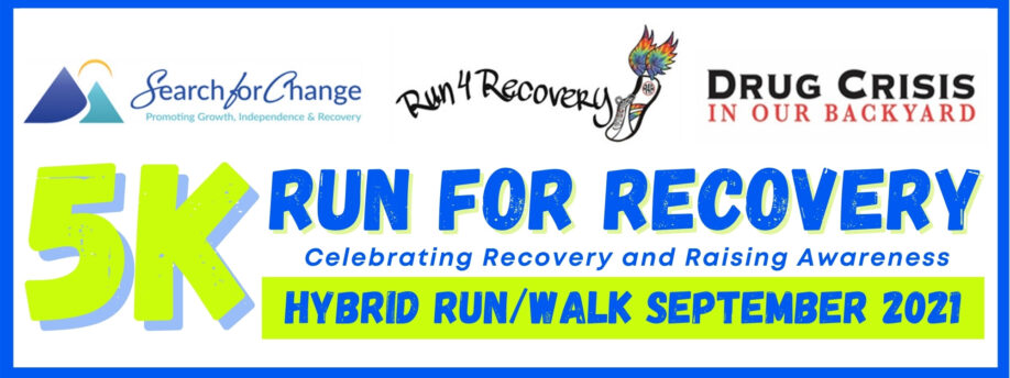 5K Run for Recovery hybrid run/walk banner